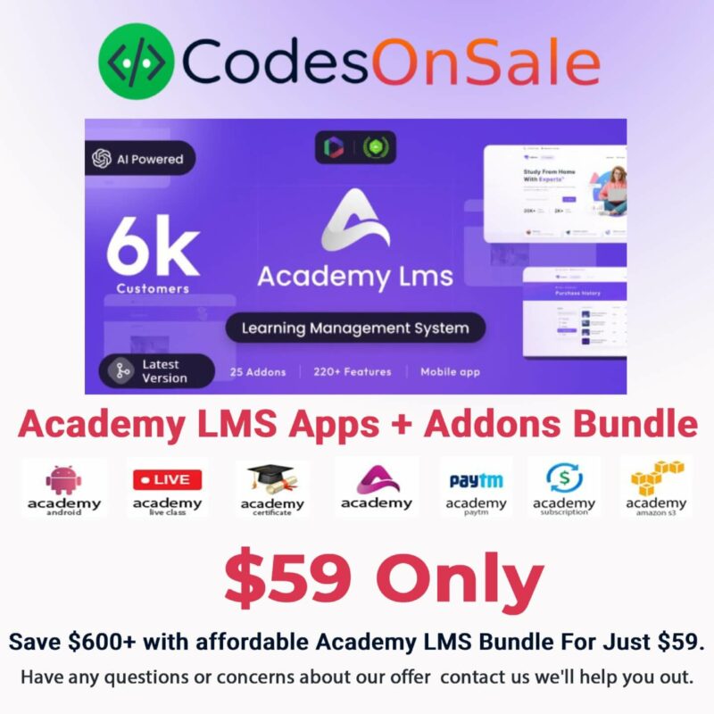 Academy LMS 6.3 Bundle