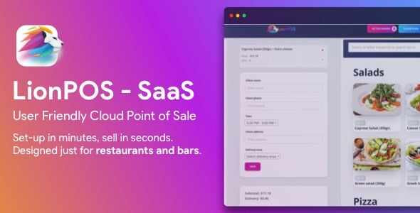 Lion POS - SaaS Point Of Sale Script