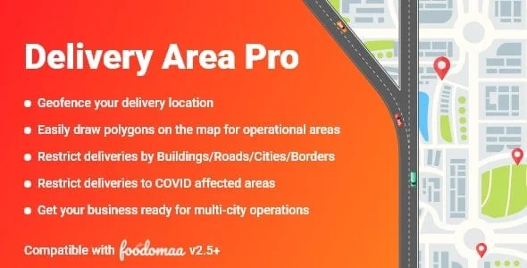 Delivery Area Pro Module for Foodomaa