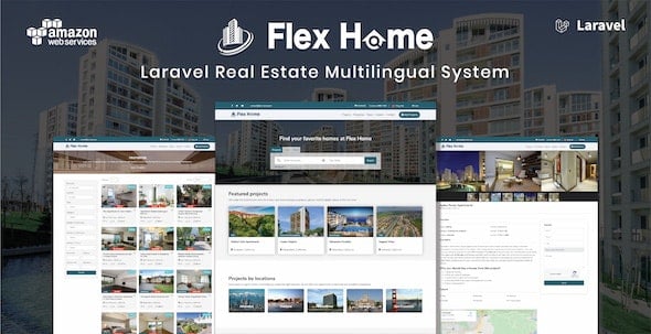 Flex Home Laravel Real Estate Multilingual System