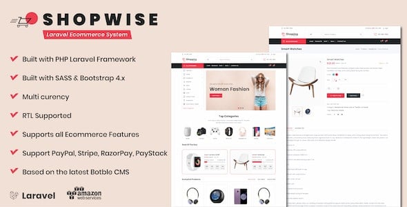 Shopwise - Laravel Ecommerce System