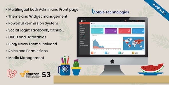 Botble - Laravel CMS, CRUD generator, Modular & Theme system