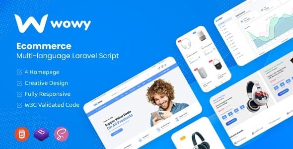 Wowy Multi language Laravel eCommerce Script