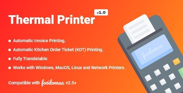 Thermal Printer Module for Foodomaa