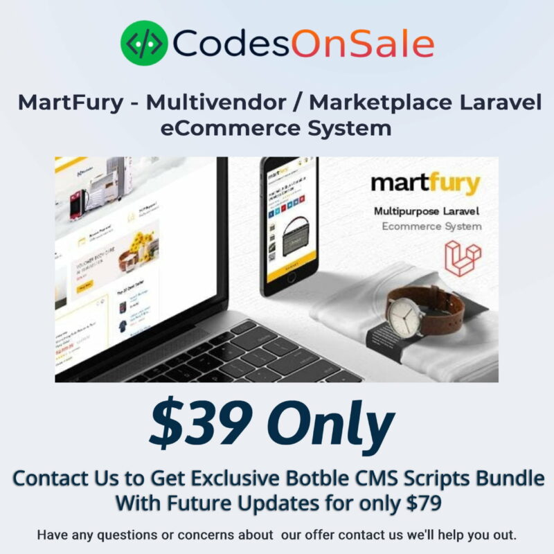 Martfury - Multipurpose Laravel Ecommerce System Offer