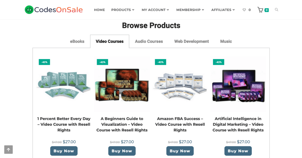 digital products store
