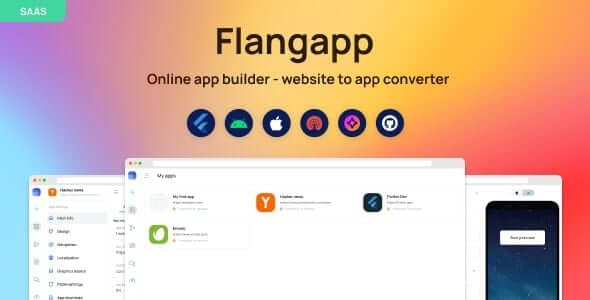 Flangapp - SAAS Online app builder from website