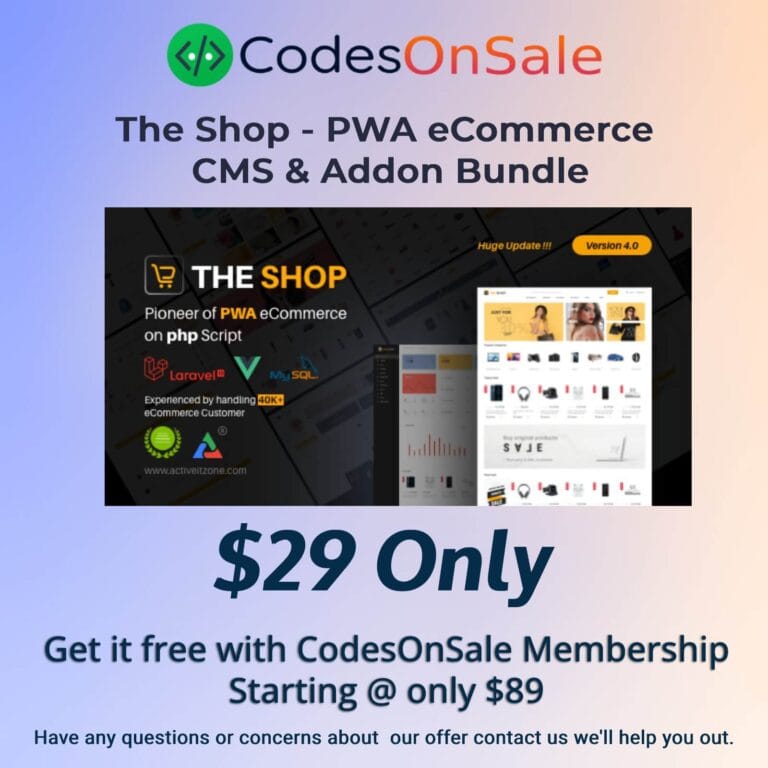The Shop - PWA eCommerce