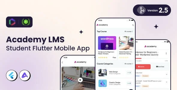Academy Lms Student Mobile App - Flutter 2.5