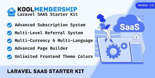 Codes Pro Membership Exclusive $199 Only 61 KoolMembership - Advanced Laravel SAAS Starter Kit with CRUD Generator