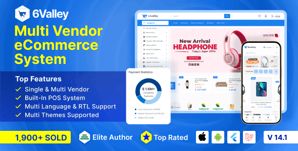 6valley MultiVendor eCommerce Mobile App 14.1