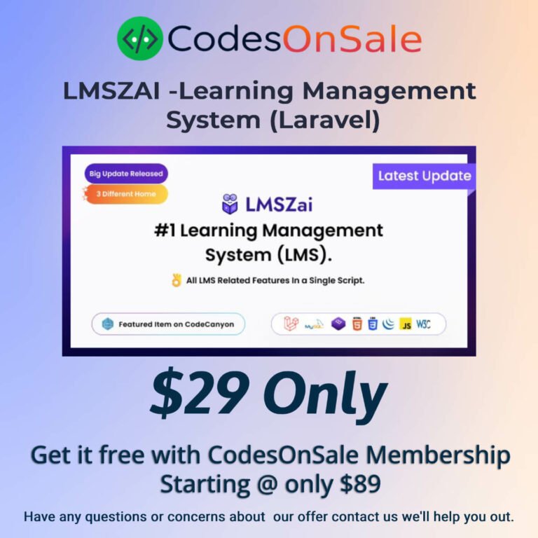 LMSZAI LMS Learning Management System Laravel