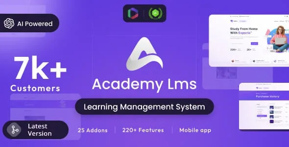 Academy LMS Laravel Script Mobile Apps with Addons Best Deal $59 Only - Image 3