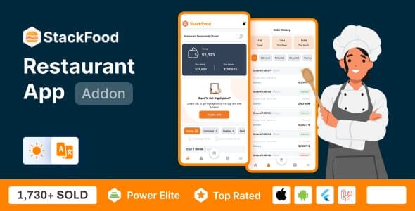 Codes Pro Membership Exclusive $219 Only 59 StackFood Multi Restaurant - Food Ordering Restaurant App