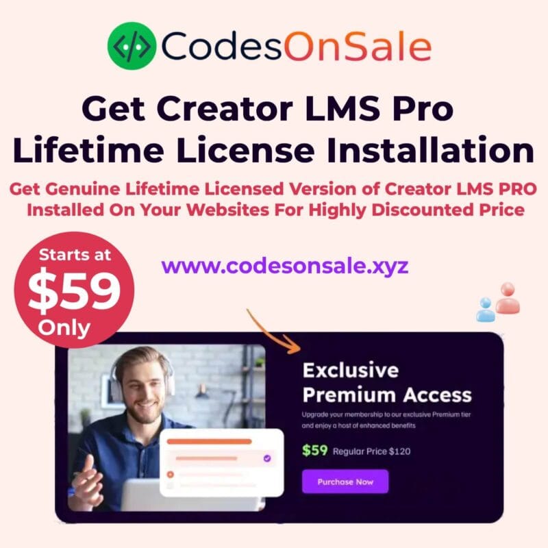 Creator LMS Pro Lifetime License Installation - Exclusive Offer $59 2 Creator LMS Pro Lifetime